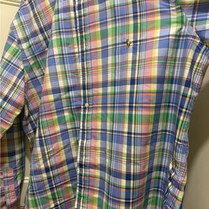 Ralph Lauren Pastel Plaid Button Down Shirt